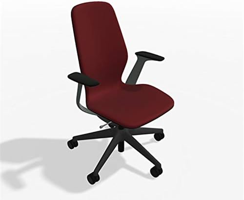 Steelcase SILQ Office Desk Chair Merle Dark Frame Cogent Connect Lipstick Fabric 5S99 - Standard Carpet Casters