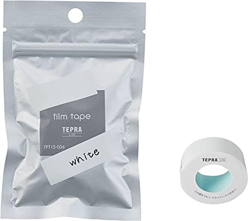 Tepra Lite Film Tape, Tape Width 0.59” from KINGJIM (White)