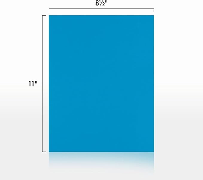 LUXPaper Custom Printed 8.5" x 11" Paper | Customizable Letterhead | Personalized Logo & Text | Letter Size | Pool Blue | 80lb. Text | 200 Qty
