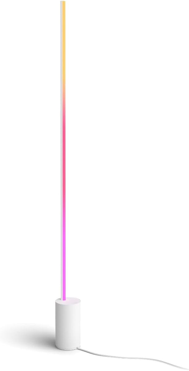 Philips Hue Signe Smart Floor Lamp, White - White and Color Ambiance LED Color-Changing Light - 1 Pack - Indoor - Control with App - Compatible with Alexa, Google Assistant, and Apple Homekit