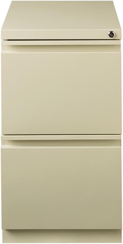 Hirsh Industries 20" Deep 2 Drawer Mobile File Cabinet File in Putty