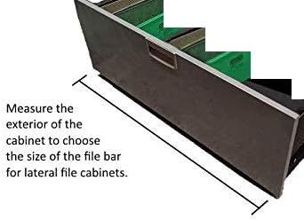 HON Compatible Lateral File Bars (2 Per Order). Fits 42" Cabinet.