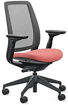 Steelcase Series 2 Office Chair, Air Back, Wheels for Hard Flooring, Era Fabric (Saffron)