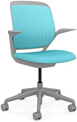 Steelcase Cobi Office Chair: Arms with Soft Arm Caps - Standard Carpet Casters