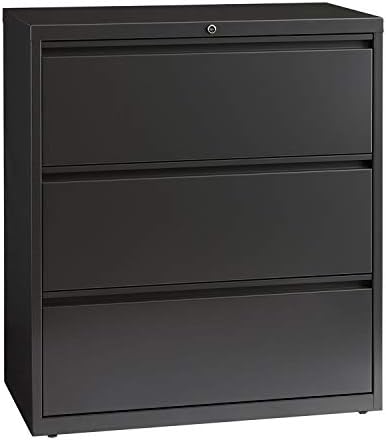 CommClad Hirsh Industries 36" Wide Three-Drawer Lateral File - Charcoal 16066