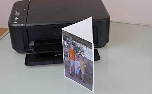 PPD Greeting Card Paper, Printable Greeting Cards With Envelopes for Inkjet Printer, 8.5 x 11 Blank Half Fold to 5.5 x 8.5 Custom Cards for Birthday, Wedding, Invitations, Thank You Note (20 Sheets)