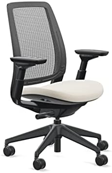 Steelcase Series 2 Office Chair, Air Back, Wheels for Hard Flooring, Era Fabric (Oatmeal)