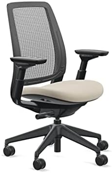 Steelcase Series 2 Office Chair, Air Back, Wheels for Hard Flooring, Cogent Fabric (Malt)