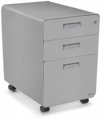 3-Drawer File Cabinet, Rolling (Gray) by Uplift Desk