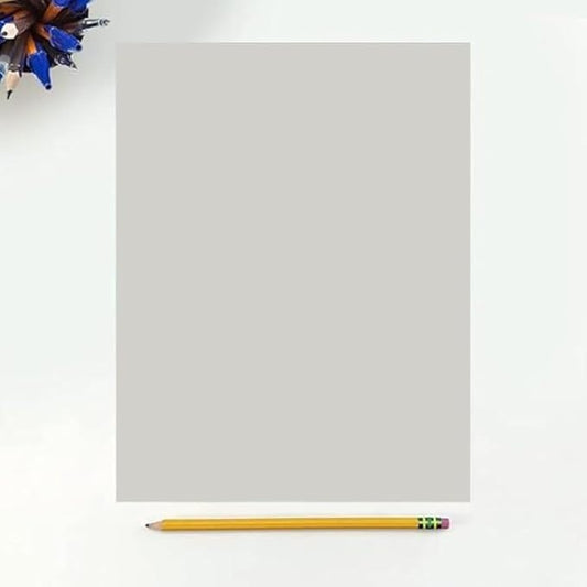 Colored Copy Printing And Writing Paper, 20 pound (75 GSM) 8.5" X 11", Letter Size, 500 Sheets Per Ream. (Grey)