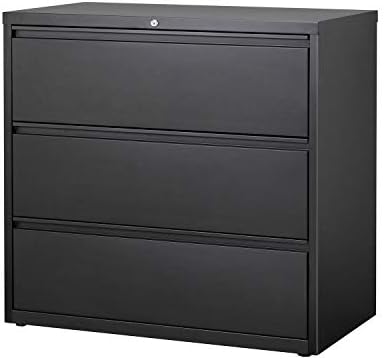 Hirsh Industries 42" Wide Three-Drawer Lateral File - Black 14998