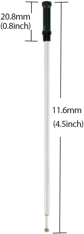 4.5'' Compatible Ballpoint Pen Refills 10 Pack, 1.0mm middle point nib delicate, smooth writing interchangeable ink filling (black)