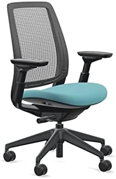 Steelcase Series 2 Office Chair, Air Back, Carpet Casters, Cogent Fabric (Lagoon)