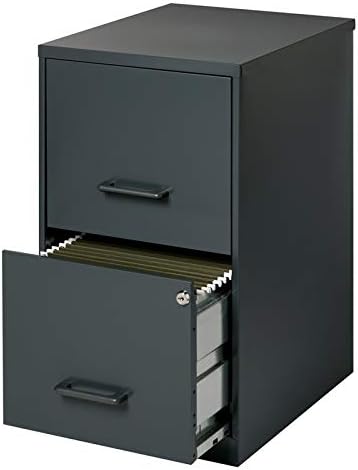 Value Pack (Set of 2) 2 Drawer Letter File Cabinet in Black