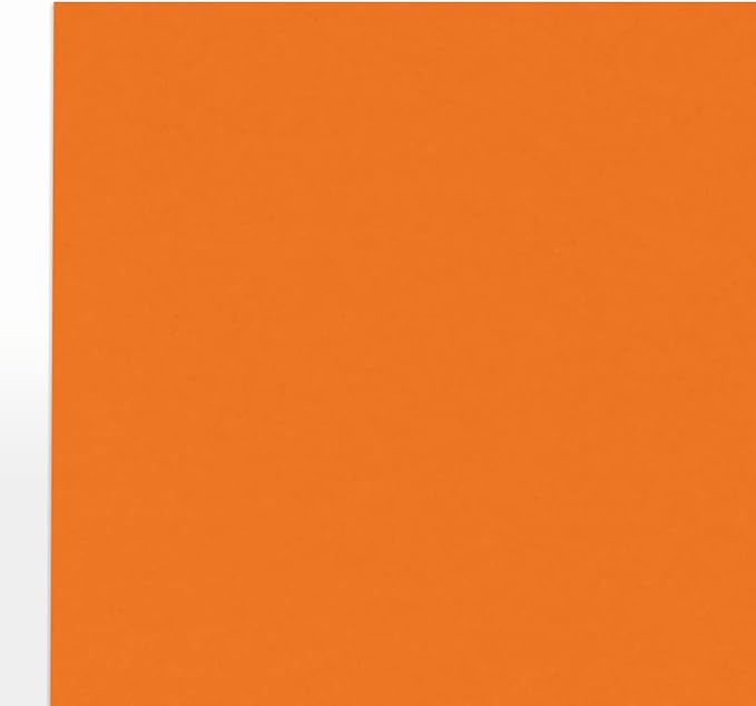 LUXPaper 8.5" x 11" Paper | Letter Size | Mandarin Orange | 80lb. Text | 250 Qty