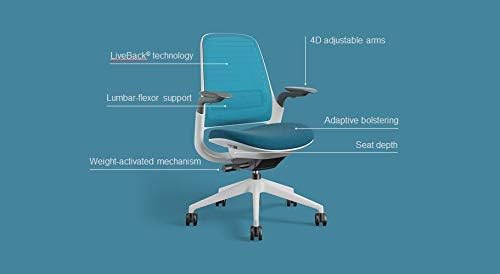 Steelcase Series 1 Work Office Chair - Licorice, Hard Floor Casters