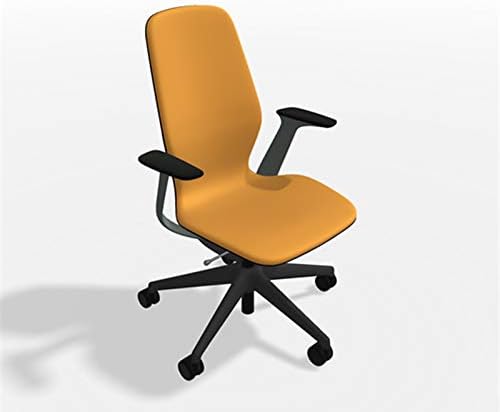 Steelcase SILQ Office Desk Chair Merle Dark Frame Cogent Connect Tumeric Fabric 5S16 - Standard Carpet Casters