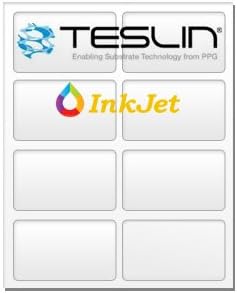 Teslin® Synthetic Paper - for Inkjet Printers - Micro-Perforated 8-up - 10 Mil | 10 Sheets