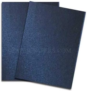 Shine MIDNIGHT Blue - Shimmer Metallic Paper - 8.5 x 11-32/80lb Text (118gsm) - 25 PK