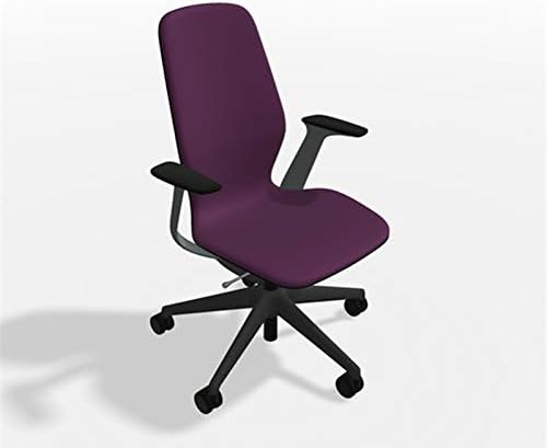 Steelcase SILQ Office Desk Chair Merle Dark Frame Cogent Connect Concord Fabric 5S19 - Standard Carpet Casters