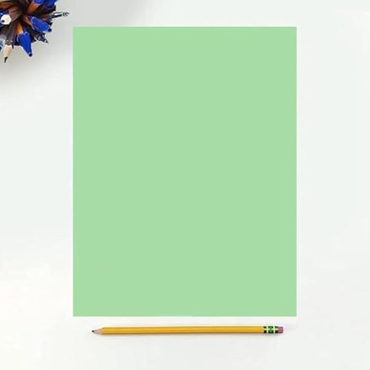Colored Copy Printing And Writing Paper, 20 pound (75 GSM) 8.5" X 11", Letter Size, 500 Sheets Per Ream. (Green)