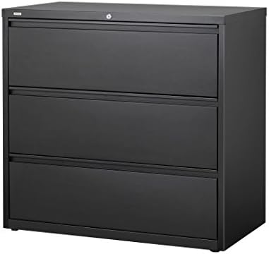 Hirsh Industries 42" Wide Three-Drawer Lateral File - Black 14998