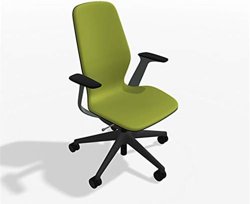 Steelcase SILQ Office Desk Chair Merle Dark Frame Cogent Connect Wasabi Fabric 5S23 - Hard Floor Casters Wheels