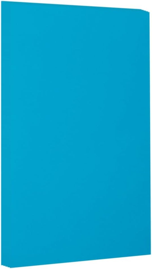 LUXPaper 11" x 17" Paper | Tabloid Size | Pool Blue | 80lb. Text | 50 Qty