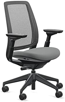 Steelcase Series 2 Office Chair, Air Back, Wheels for Hard Flooring, Cogent Fabric (Graphite)