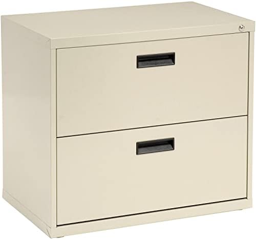 Global Industrial 30" W Lateral File Cabinet, 2 Drawer, Putty