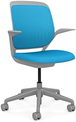 Steelcase Cobi Office Chair: Arms with Soft Arm Caps - Standard Carpet Casters