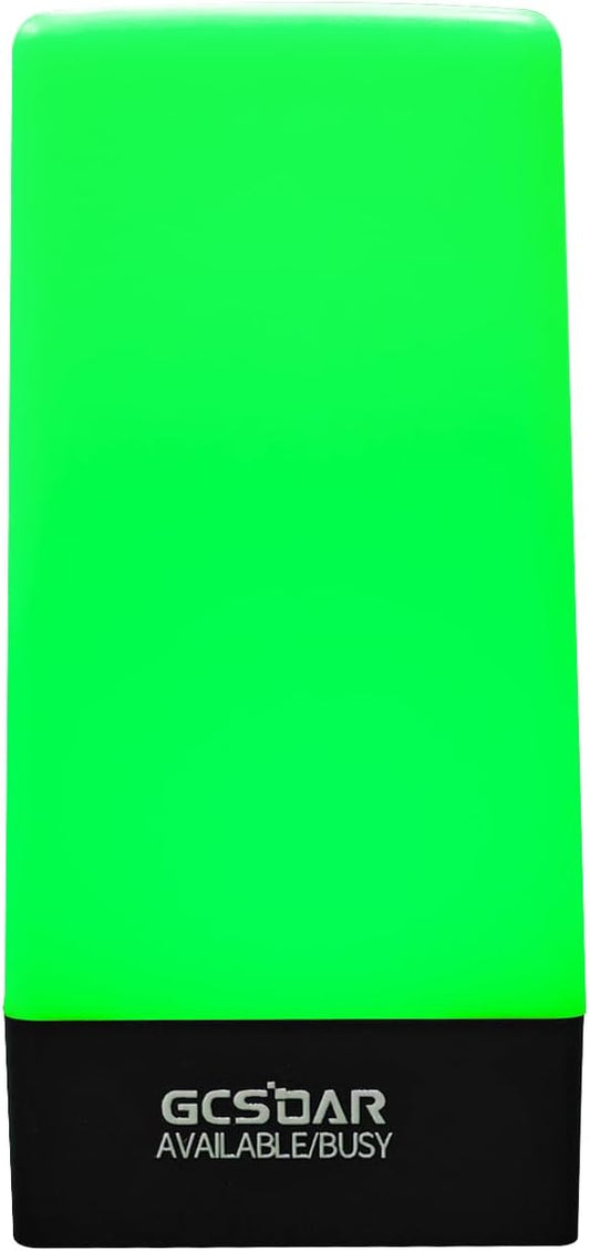 LED Busy Light Status Indicator Green Red Dimmable Lamp Brightness Adjustable Busylight for Office Desk, Remote Work