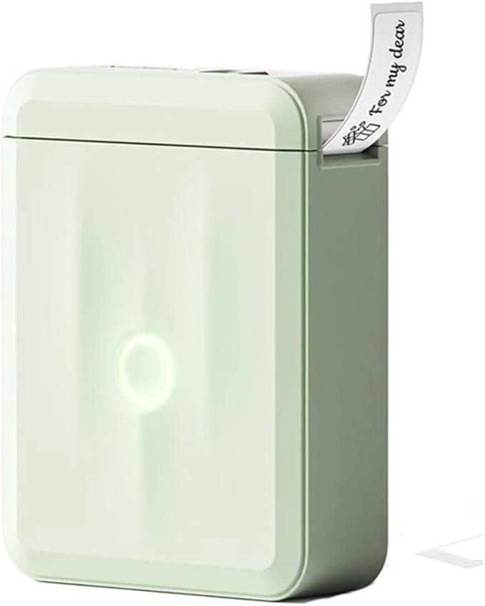 Label Printer, D110 Mini Handheld Thermal Label Maker Wireless Sticker Machine Inkless Pocket with for Home Office(D110 Green)