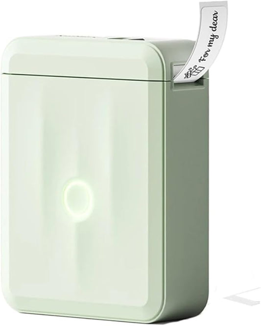 Label Printer, D110 Mini Handheld Thermal Label Maker Wireless Sticker Machine Inkless Pocket with for Home Office(D110 Green)
