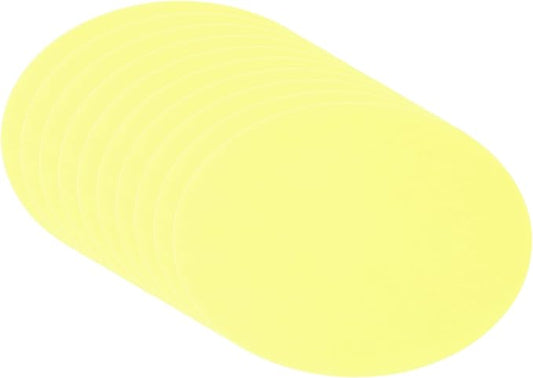 PATIKIL 9.8-inch Round Cardboard Paper, 20 Pcs 200GSM Blank Disc Circles Slices Cutouts Paper for Party Decorations DIY Craft Arts Drawing Painting Writing, Light Yellow