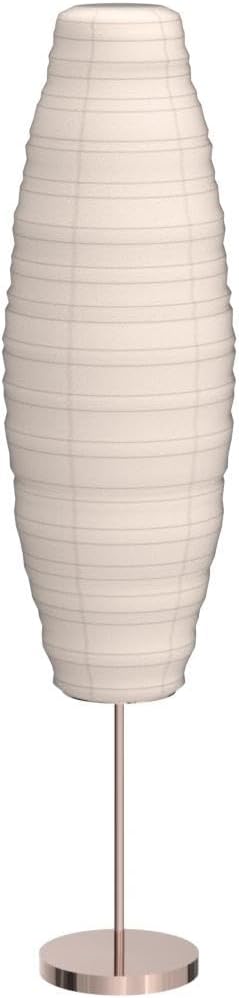 LIGHTACCENTS 59-Inch Rice Paper Floor Lamp – Japanese-Style Lantern with White Paper Shade, Modern Standing Lamp for Living Room, Bedroom, Office, Soft Ambient Lighting for Home Décor
