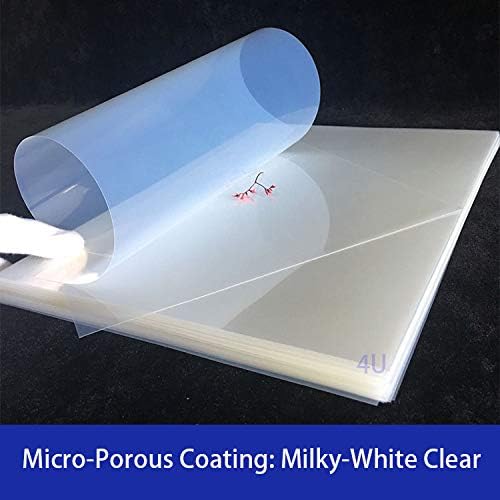 4UMedia&DisplayLLC -11"x17" Waterproof Inkjet Transparency Silk Screen Printing Film Paper 100 sheets