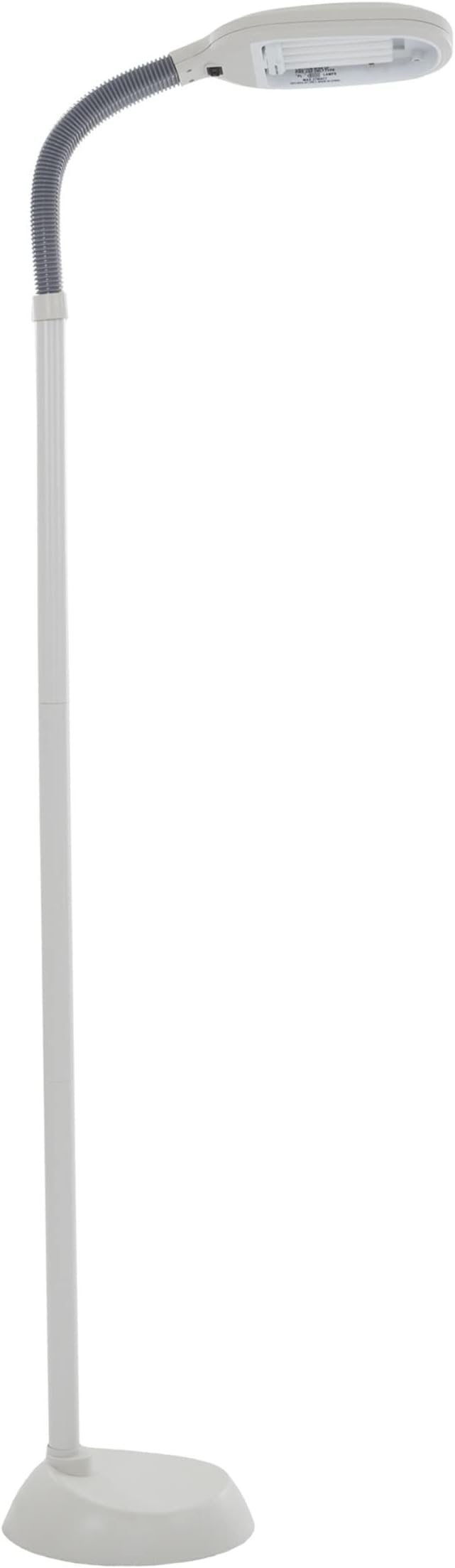 Lavish Home Floor Lamp - Full Spectrum Natural Sunlight Lamp with Bendable Neck - Reading, Craft, Studying, and Esthetician Light (Beige)