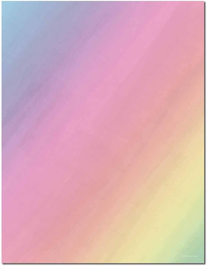 Pastel Prism Letterhead Laser & Inkjet Printer Paper (25 Pack)