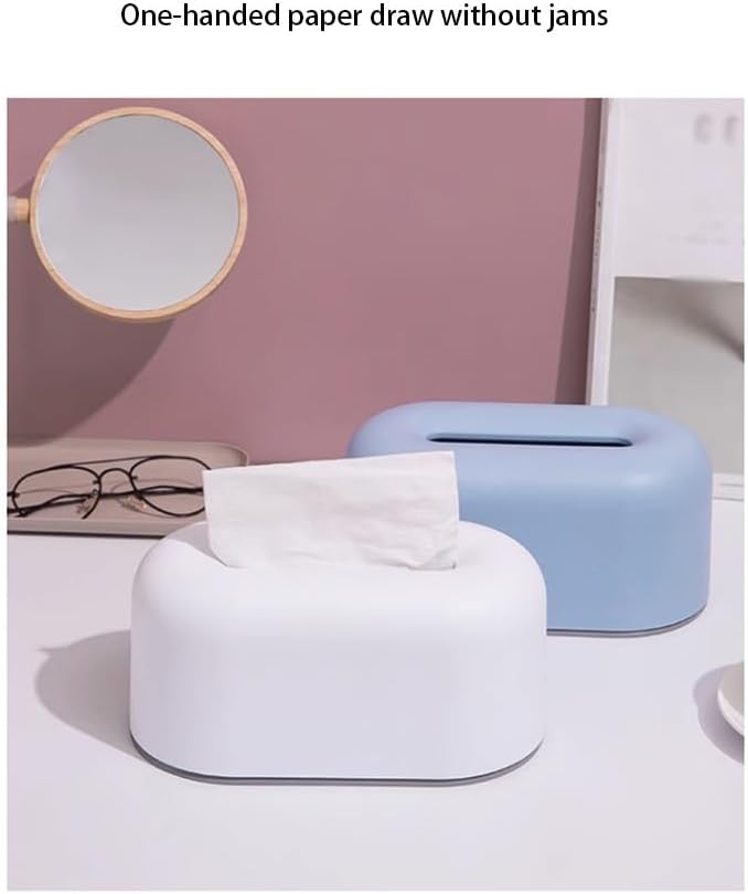 Stylish Tissue Box Stylish Napkin Organizer Household Tissue Box and Facial Tissue Holder for Car Office Desk Home Décor Bathroom Home Bar Modern Tissue Box (Color : White) (Purple)