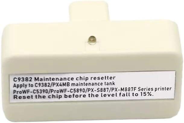 C9382 PX4MB C12C938211 Maintenance Tank Chip Resetter for Epson5890 WorkForce5890 Pro WF-C5890 WF-C5390 PX-S887 PX-M887F Series Printers Office Equipment
