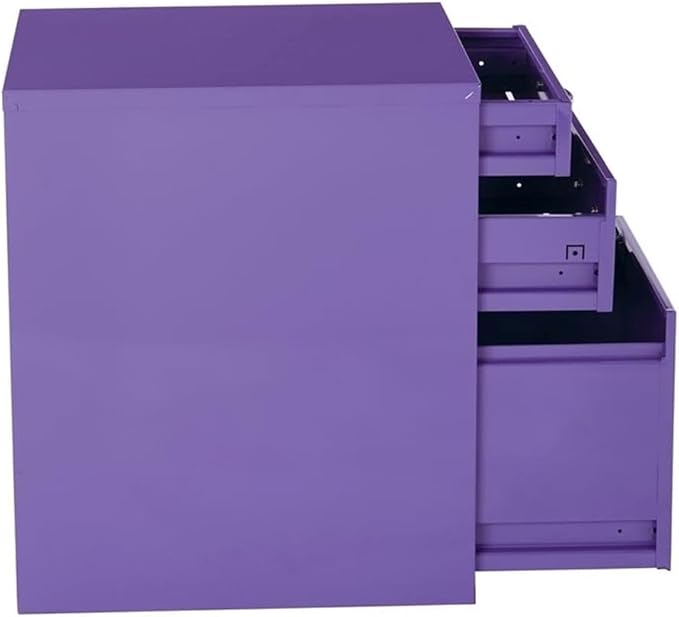 Scranton & Co 3 Drawer File Cabinet in Purple