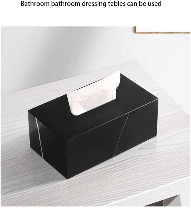 Stylish Tissue Box Rectangular Tissue Box Cover Plastics Tissue Box lid Reusable Tissue Box for Bathroom Bedroom Dressers Desk Offices Home Modern Tissue Box (Color : Green, Size : Multi-Colored