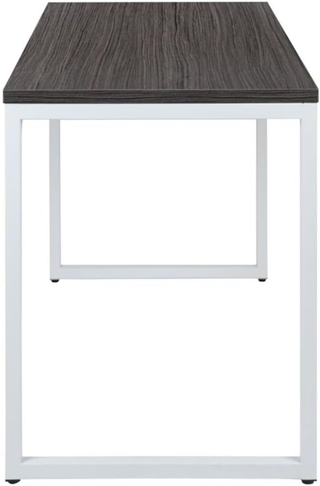 Flash Furniture Kimberly Tiverton Industrial Modern Desk-Rustic Gray/White Commercial Grade Computer Desk-47" Sturdy Home Office Desk-Writing Desk