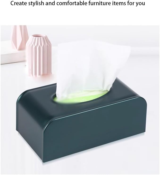 Stylish Tissue Box Durable Tissue Box Exquisite Napkin Holder and Waterproof Tissue Box Square Tissue Box Holder for Home Office Countertop Modern Tissue Box (Color : Silver) (Gold)