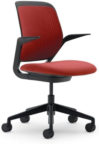 Steelcase Cobi Chair: Fixed Arms - Standard Carpet Casters
