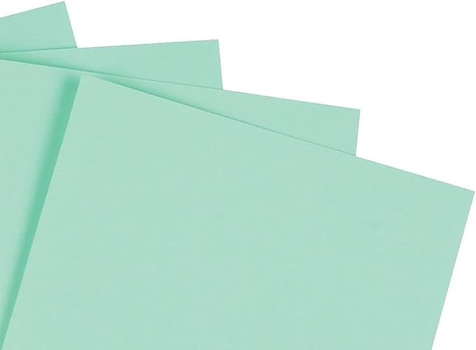 Staples Cover Stock Paper 67 lbs 8.5-Inch x 11-Inch Green 250/Pack, For Office, School & Home