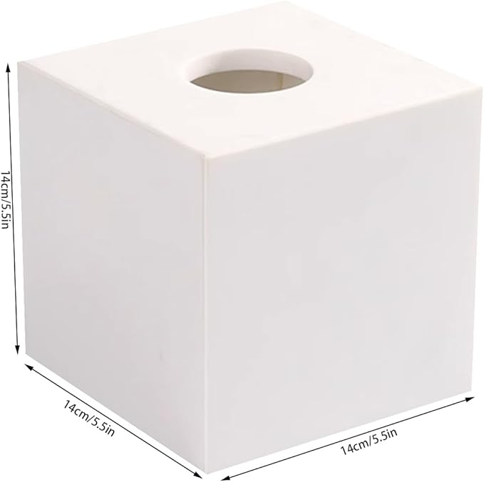 Stylish Tissue Box Rectangular Tissue Box Cover Plastics Tissue Box lid Reusable Tissue Box for Bathroom Bedroom Dressers Desk Offices Home Modern Tissue Box (Color : Green, Size : Multi-Col