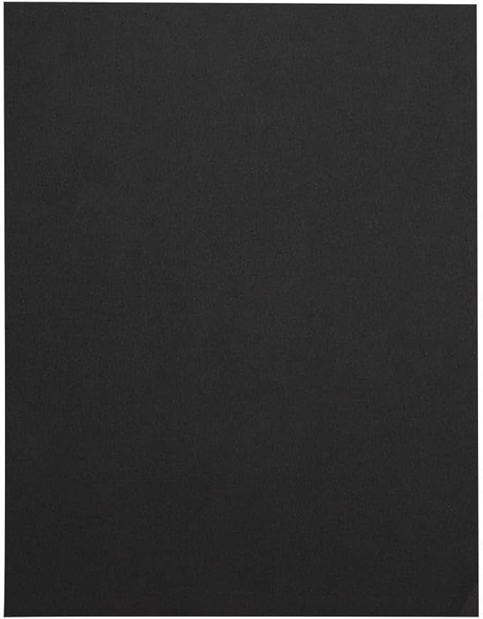 LUXPaper Custom Printed 8.5" x 11" Paper | Customizable Letterhead | Personalized Logo & Text | Letter Size | Midnight Black | 80lb. Text | 200 Qty