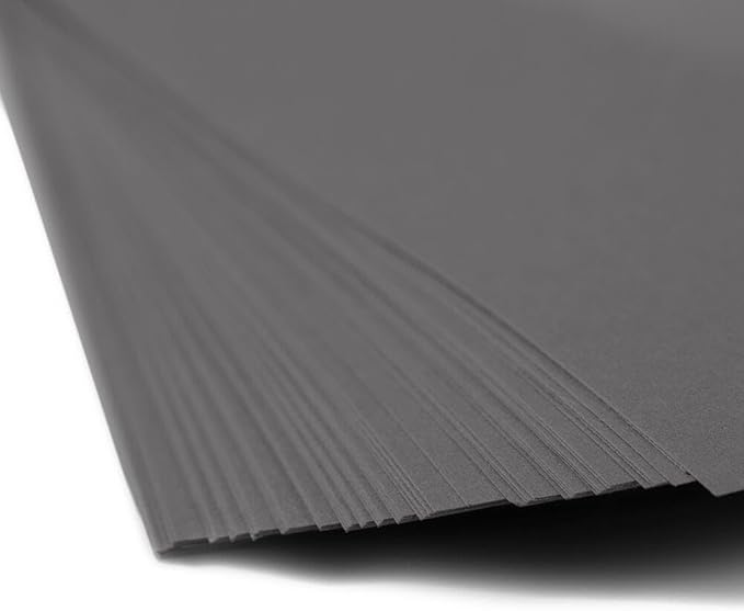 LUXPaper Custom Printed 8.5" x 11" Paper | Customizable Letterhead | Personalized Logo & Text | Letter Size | Smoke Gray | 80lb. Text | 200 Qty